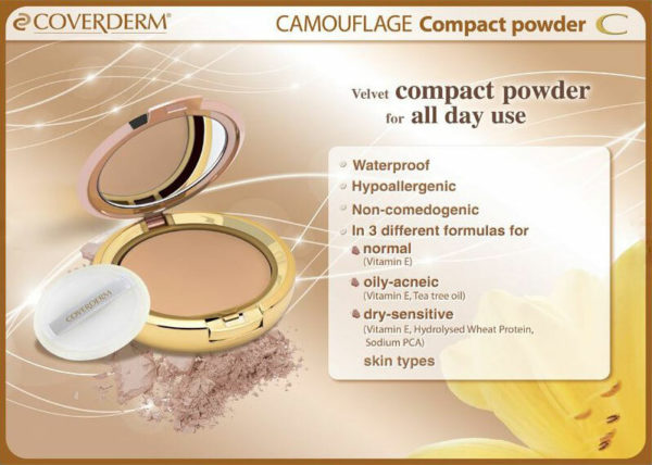 Coverderm Camouflage Compact Powder Info