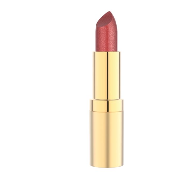A lipstick with a hyper shimmering finish and long lasting texture