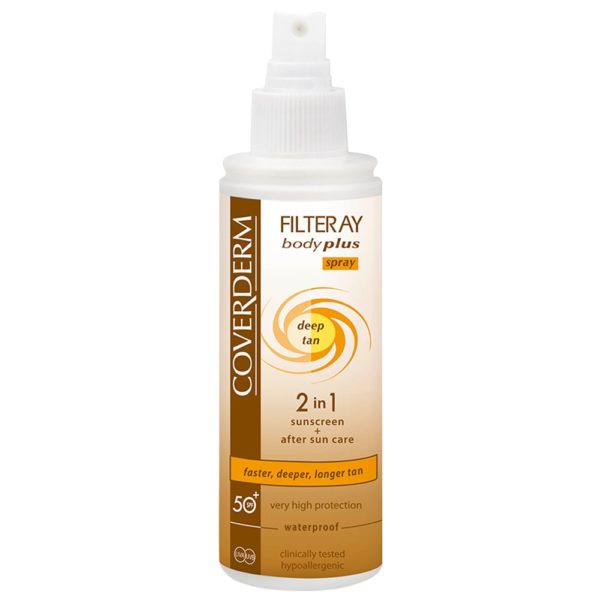 Coverderm Filteray Body Plus Deep Tan Spray - SPF 50+