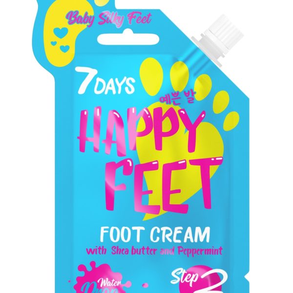 Foot cream BABY SILKY FEET
Smooth and Soft skin

A Water Drop formula nourishes and moisturizes your feet, making them smooth and soft like a baby's and giving them a pleasant Mint aroma

Shea butter & Peppermint