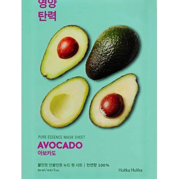 Soothing sheet mask with avocado extract intensely softens and moisturizes the skin, restores its elasticity. The mask is ideal for windy weather and effectively combats skin flakiness, and reduces inflammation and redness. The mask has an ultra thin basis that provides a tight contact with the skin and a better penetration of useful components in sheet mask
