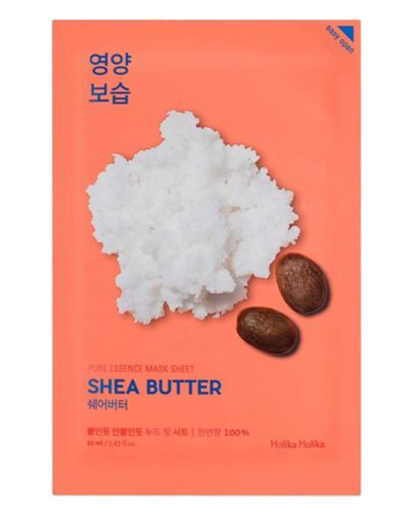 Nourishing sheet mask with shea butter - a real nutrient charge for your skin. If you are looking for the ideal product to nourish the skin, especially during autumn and winter, this is what you need. With this sheet mask the skin will be moisturized and radiant. The mask has an ultra thin basis that provides a tight contact with the skin and a better penetration of useful components in sheet mask