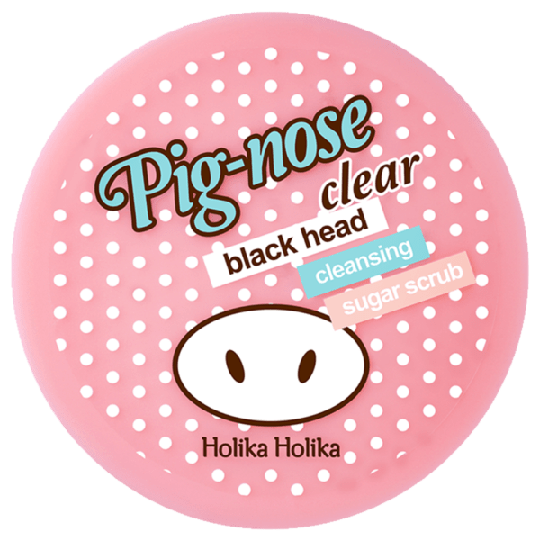 Pig-Nose Clear Blackhead Cleansing Sugar Scrub is an exfoliating blackhead removing wash-off scrub