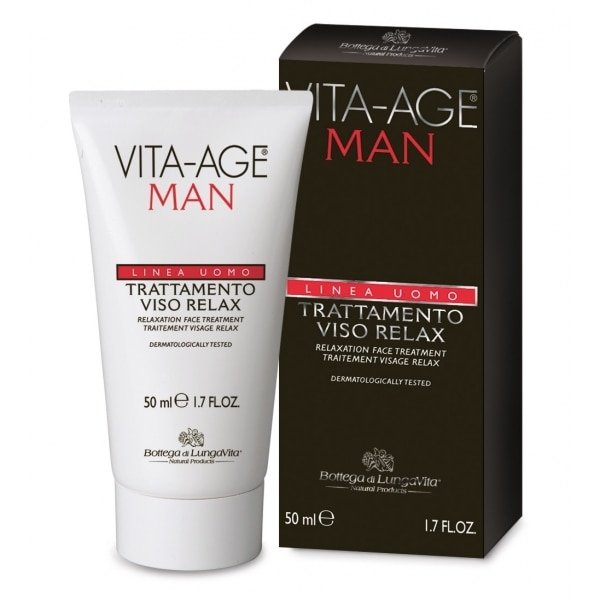 A relaxation face treatment for the specific requirements of male epidermis. It defends the face from external attacks thanks to ceramides, that have specific protective and anti-age action. Formulated with rice starch, which purifies and mattifies the skin, and with baobab oil which ensures moisturization and softness. With aloe, with soothing and anti-redness activity, that makes this treatment suitable also for the most delicate and sensitive skin